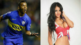 La novia del colombiano de Boca