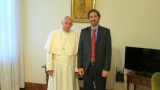 Papa Francisco y Casanello (Twitter)