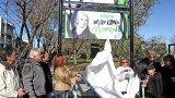 Plaza Mariano Moreno con imagen de Castelli