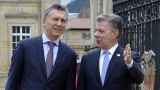 Macri y Santos en Colombia (NA)