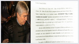 Carta de Lázaro Báez