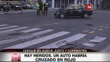 Choque en Juan B Justo y Corrientes
