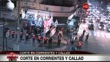 Corte en Corrientes y Callao