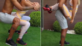 Entrenamiento hot del futbolista y su novia modelo