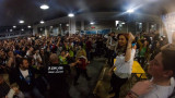 Cristina Kirchner junto a estudiantes