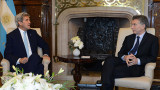 Macri y Kerry reunidos (DYN)