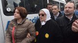 Hebe de Bonafini llega a Plaza de Mayo