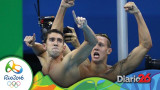 Phelps ganó en 400 m con relevos
