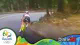 Caída de ciclista holandes - Río 2016