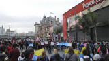 Protesta de puesteros en Constitución