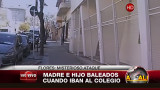 Madre e hijo baleados frente a colegio en Flores - Canal 26