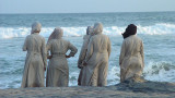 monjas en la playa