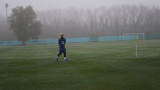 Messi entrena en Ezeiza