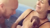 Parto en el agua