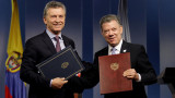 Macri y Santos