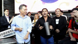 Macri en festival de cumbia en Tecnopolis (DYN)