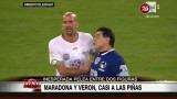 Maradona se pelea con Verón en Partido por la Paz - Canal 26