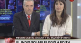 Edith Hermida, tras piropos del Indio Solari (Canal 26)