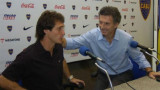 Guillermo Barros Schelotto y Macri
