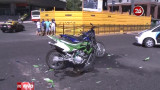 Choque de motos en Retiro - 6-11-16 - Canal 26