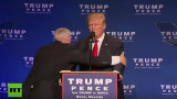 Evacúan a Donald Trump ante un agresor 