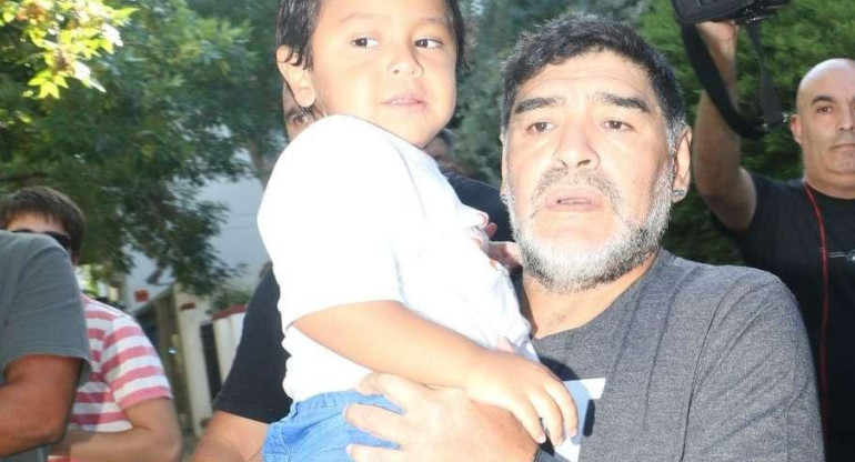 Dieguito Fernando y Diego Maradona