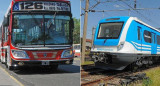 Colectivos y trenes - transportes