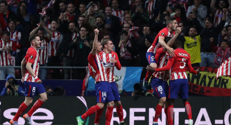 Atlético Madrid vs. Arsenal - Europa League - Fútbol internacional - Festejo (Reuters)