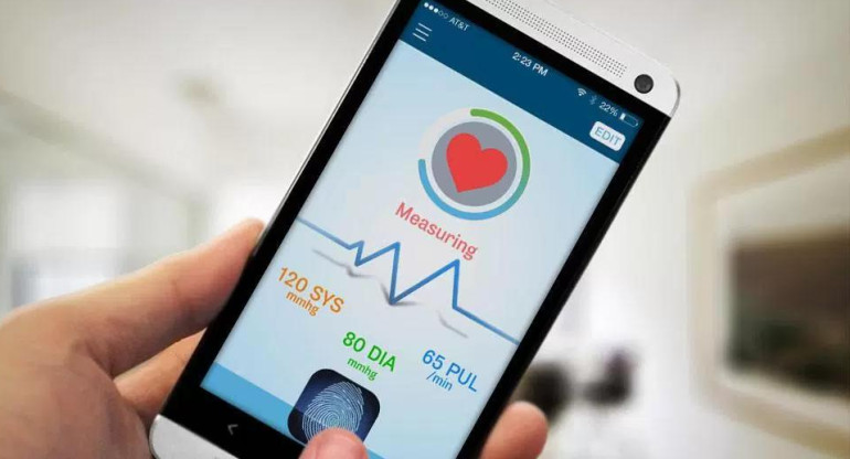 smartphone con presiión arterial