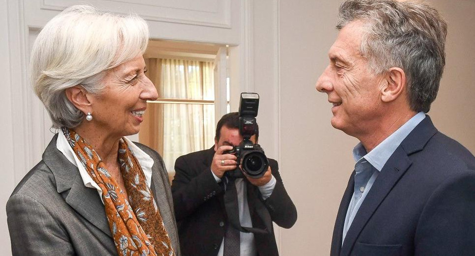 Christine Lagarde y Mauricio Macri - FMI - Gobierno argentino