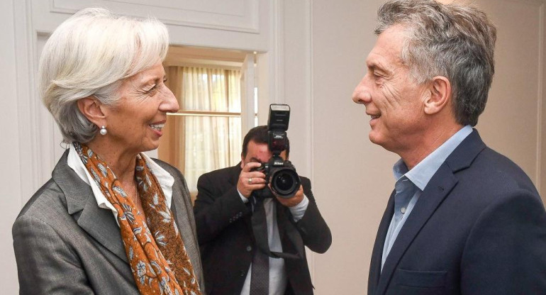 Christine Lagarde y Mauricio Macri - FMI - Gobierno argentino