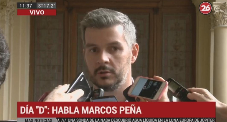 Marcos Peña en Casa de Gobierno (Canal 26)