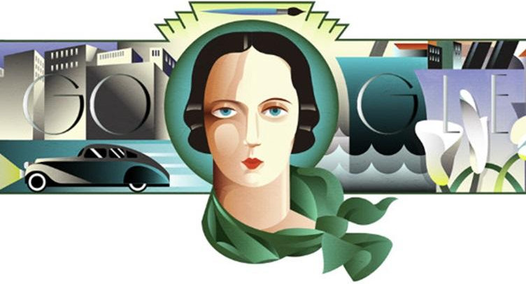 Google Doodle rinde homenaje al icono Art Deco Tamara de Lempicka