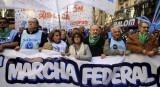 Marchas federal educativa en Plaza de Mayo, docentes, NA