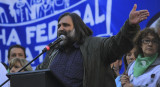 Roberto Baradel en marcha federal educativa - Plaza de Mayo - NA