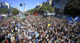 Marcha oposición contra FMI - Obelisco