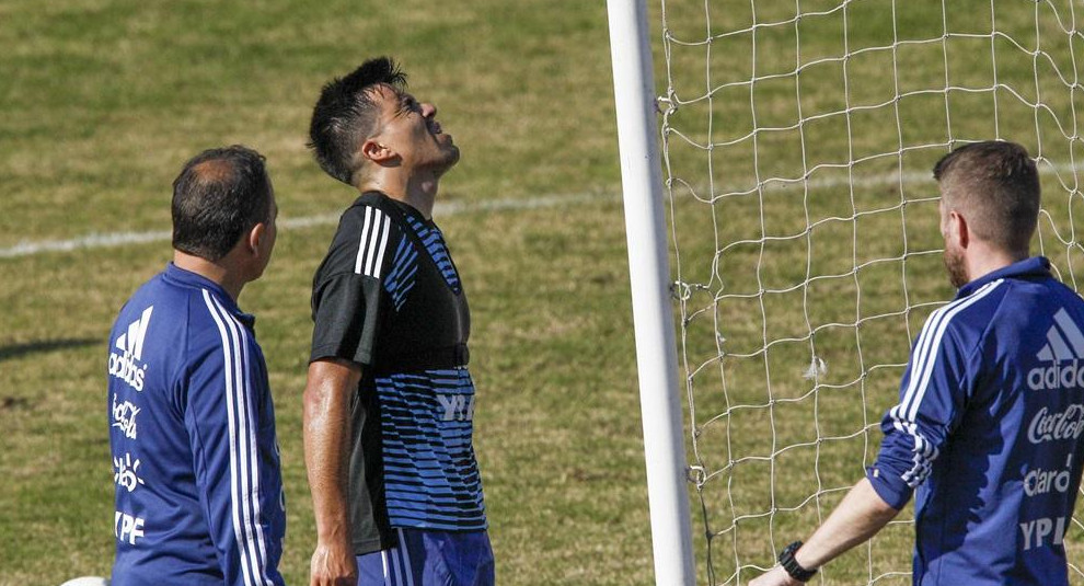 Lesión de Marcos Acuña - Selección Argentina - Entrenamiento