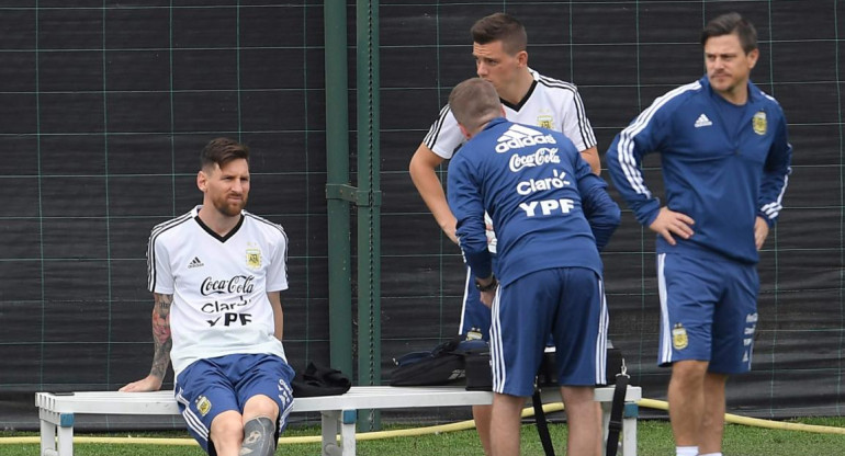 Entrenamiento de la Selección Argentina - Mundial Rusia 2018 -  Fútbol  (NA)