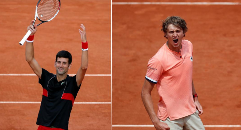 Djokovic y Zverev - Roland Garros - Tenis (Reuters)