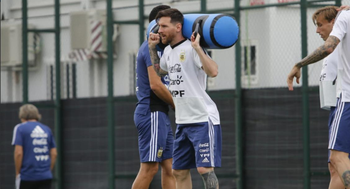 Selección Argentina - entrenamiento