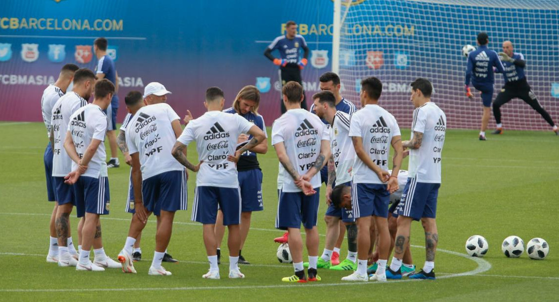 Entrenamiento de la Selección Argentina - Fútbol