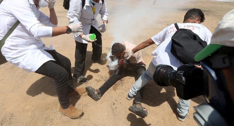 Granada gas lacrimógeno - Palestina-Israel