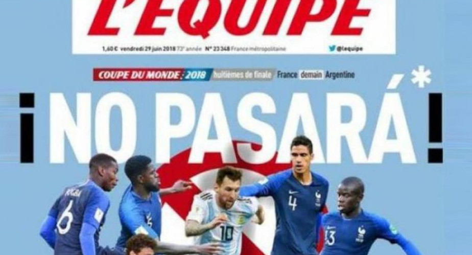 Provocadora tapa de diario francés L Equipe sobre Messi