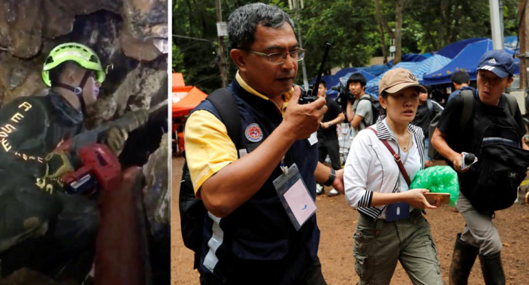 Rescate de niños en cueva de Tailandia (Reuters)