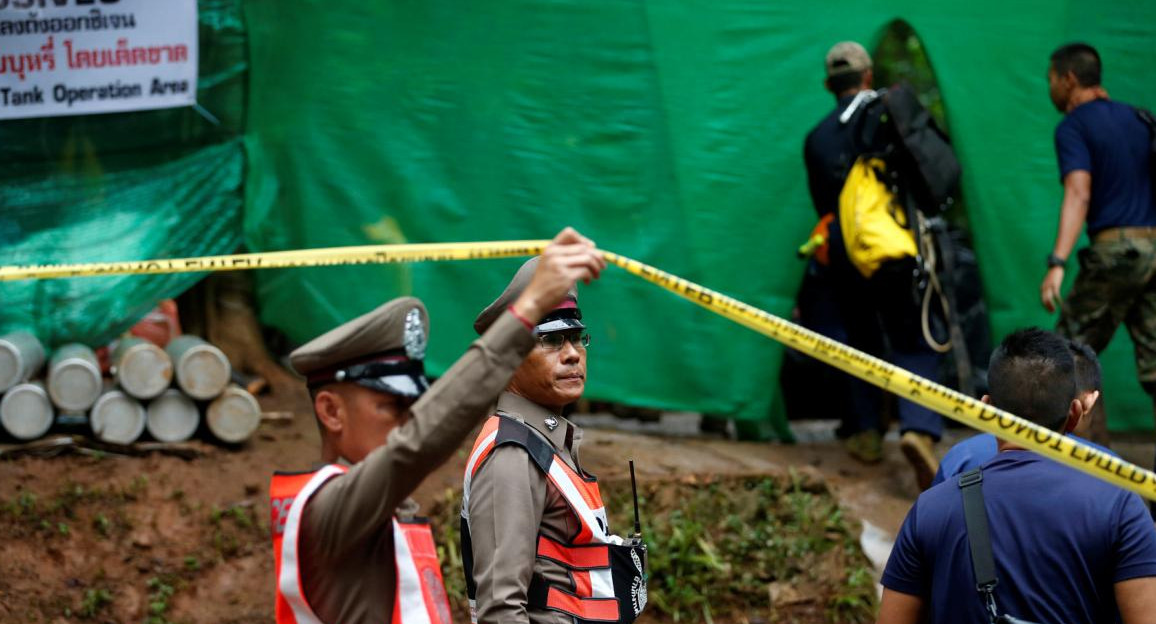 Rescate de niños en cueva de Tailandia (Reuters)