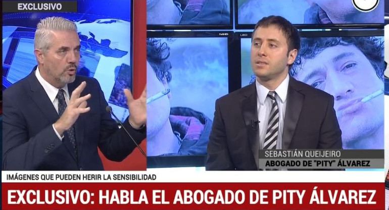 Sebastián Queijeiro, abogado de Pity Álvarez en Canal 26