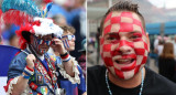 Hinchas croatas - hinchas franceses Fotos Reuters