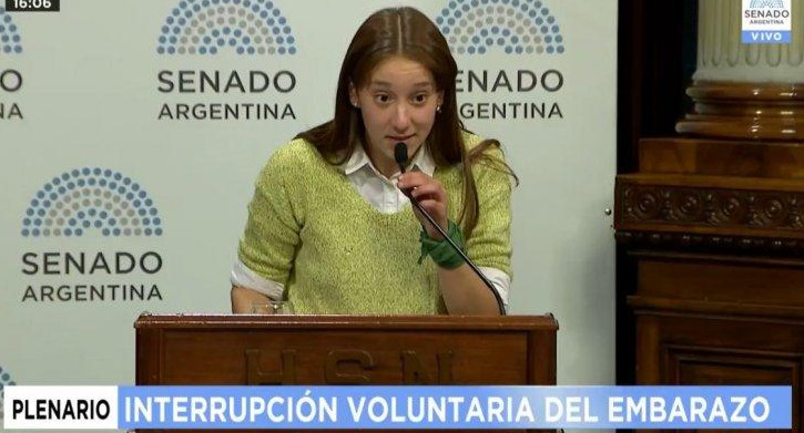Milagros Peñalba - Senado debate por el aborto