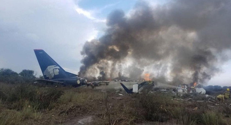 Accidente aéreo en aeropuerto de Durango - México