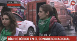 Opiniones en la calle a favor del aborto legal (Canal 26)